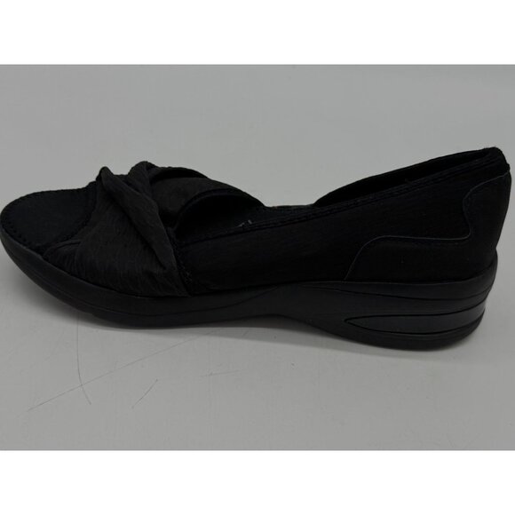 Bzees Womens Remix Sneakers Size 9M Black Slip On Peep Toe Casual Comfort Knot - Picture 7 of 12
